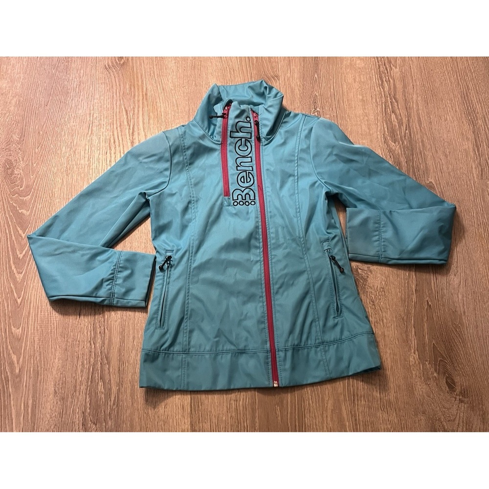 Bench Urbanwear Women's Full Zip Waterproof Jacket Size Small Blue